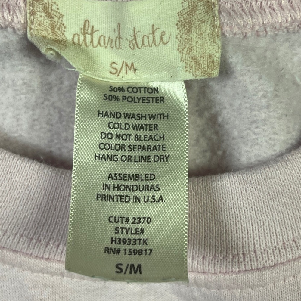 Altar'd State Sweatshirt S/M Pink In Dolly We Trust Western Graphic Pullover - Picture 4 of 9
